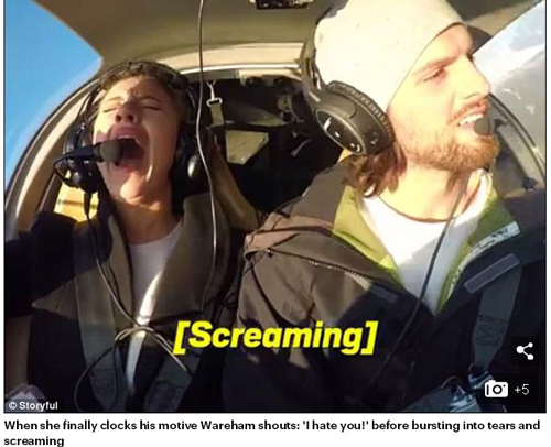 男子開飛機(jī)佯裝出事故　上演“驚悚”求婚